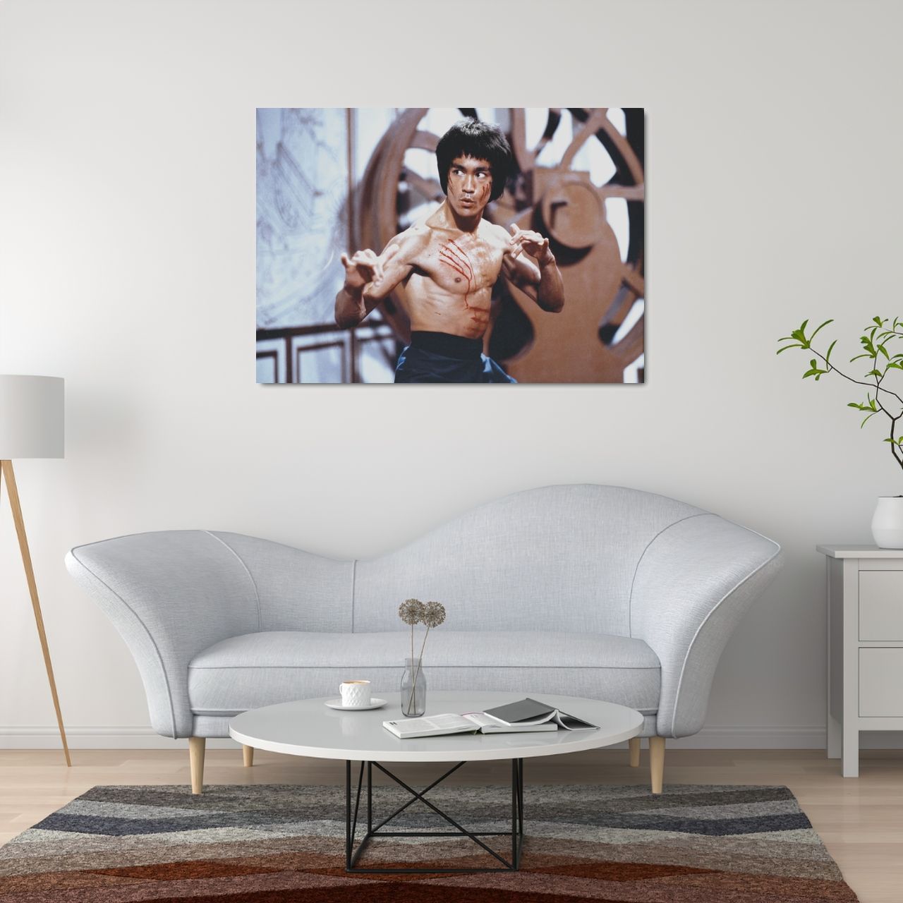 Bruce Lee, Брюс Лі, ретро фільм постер, картина на полотні