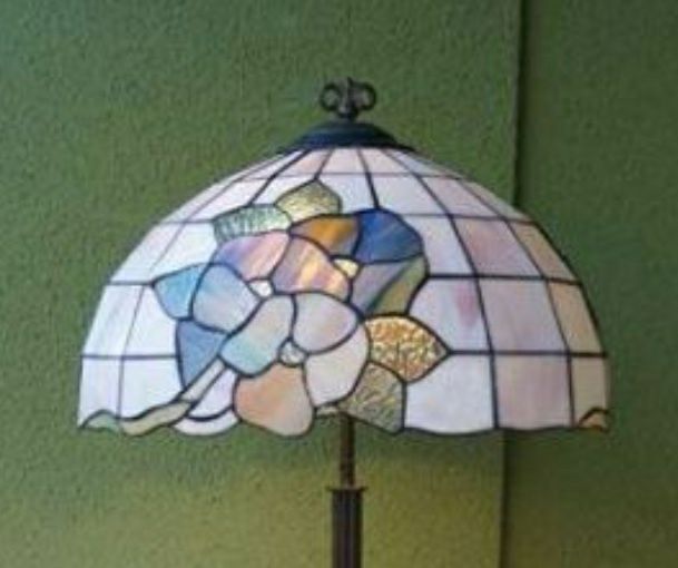 Lampa podłogowa klosz witrażowy Tiffany
