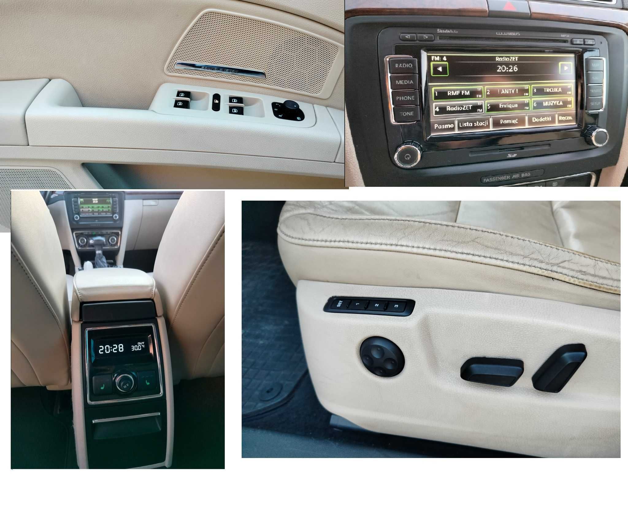 Skoda Superb 2.0 TDI, 170KM, DSG, klima, skóra, asystent itd..