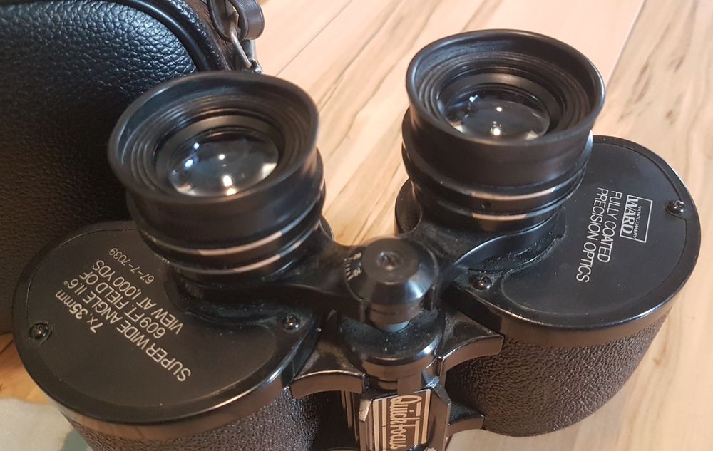 Lornetka 7x35 szeroki kąt 11.6° Japońska szybki focus Montgomery Ward