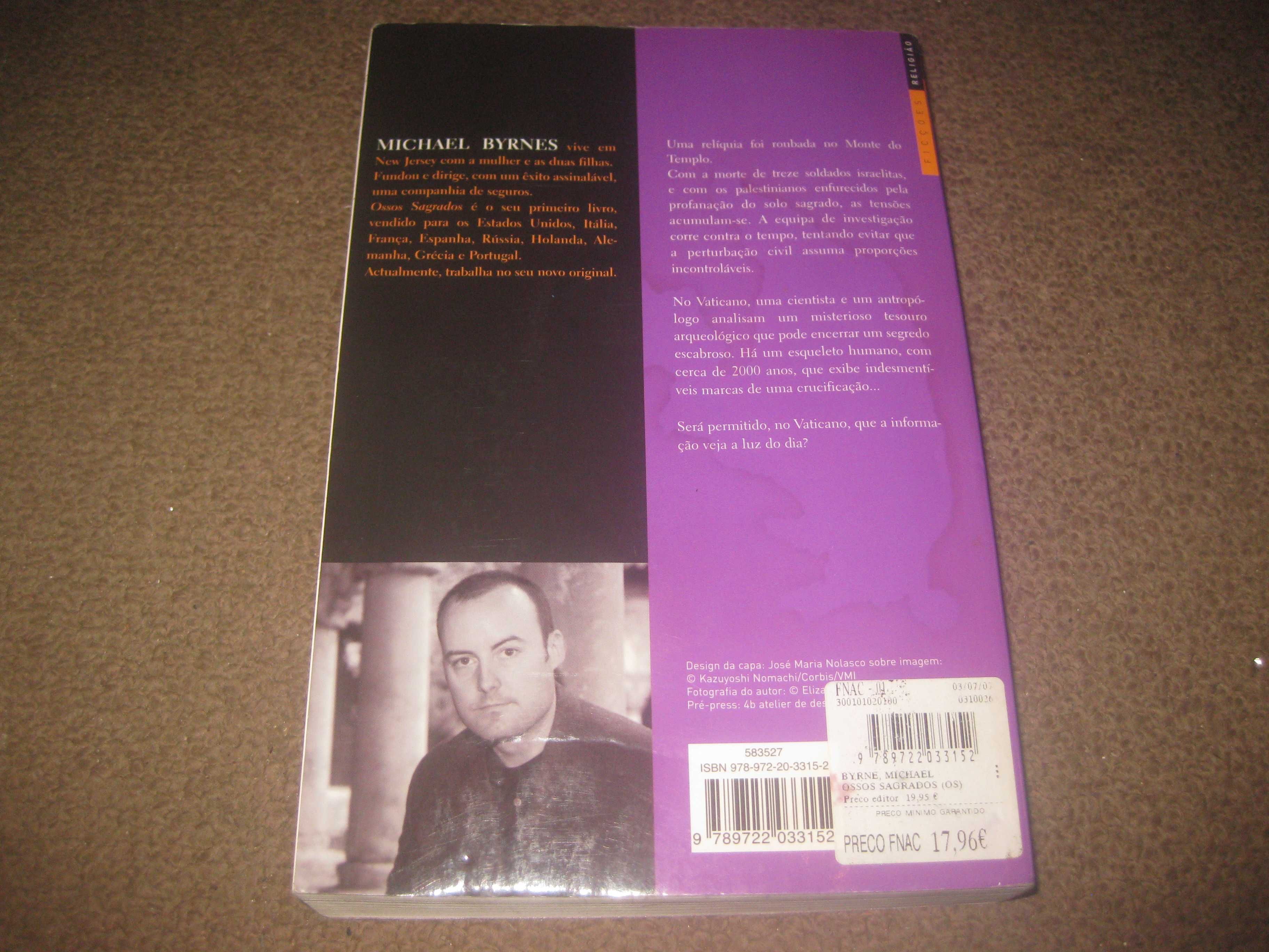 Livro "Ossos Sagrados" de Michael Byrnes