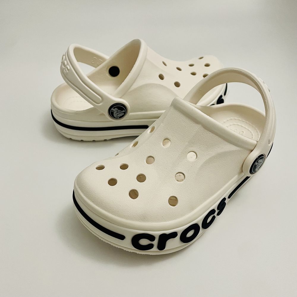 Кроксы детские Белые Crocs baya band c8-j3