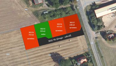 Działka budowlana Sędzinko - 550 m2 -  64 500zł