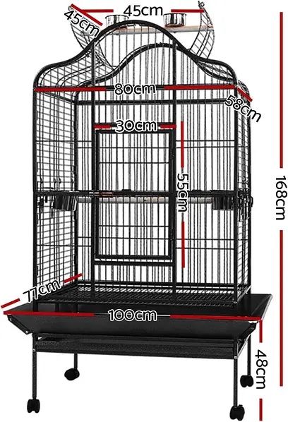 168*100*77 Большой вольер усиленный для птиц,попугаев