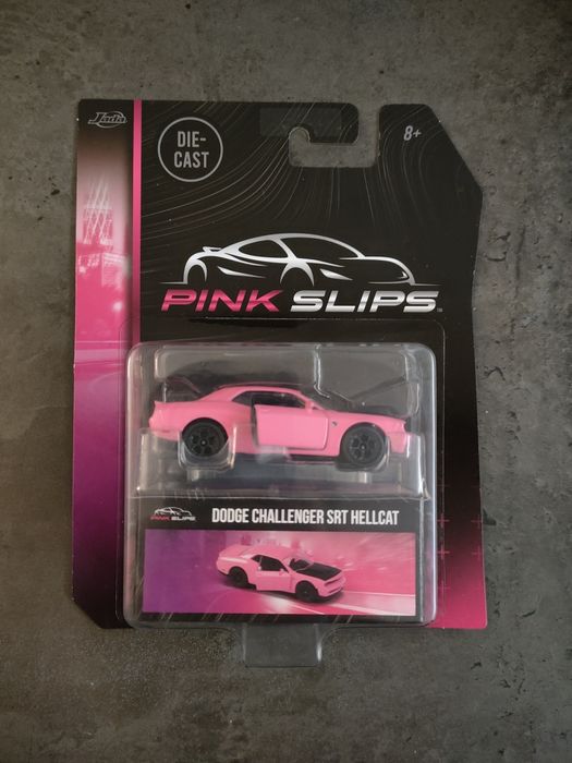 Dodge Challenger SRT HELLCAT Jada Diecast Pink Slips jak Hot Wheels