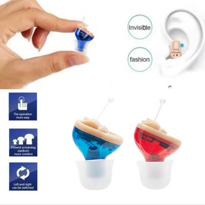 Mini aparat słuchowy przenośny wzmacniacz dźwięku słuchu J25 lewy