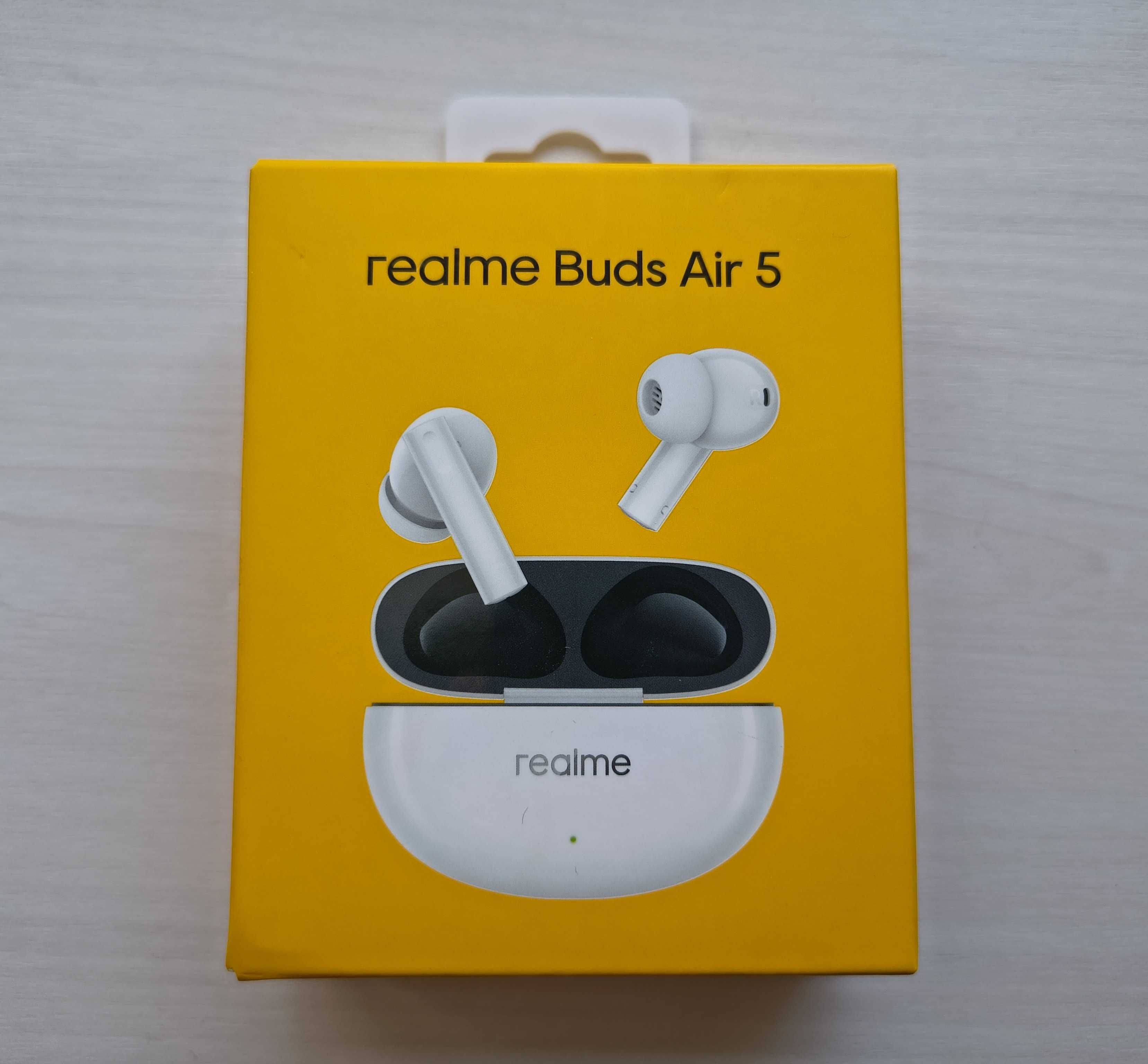Realme Buds Air 5 White, нові з пломбами, модель RMA2301