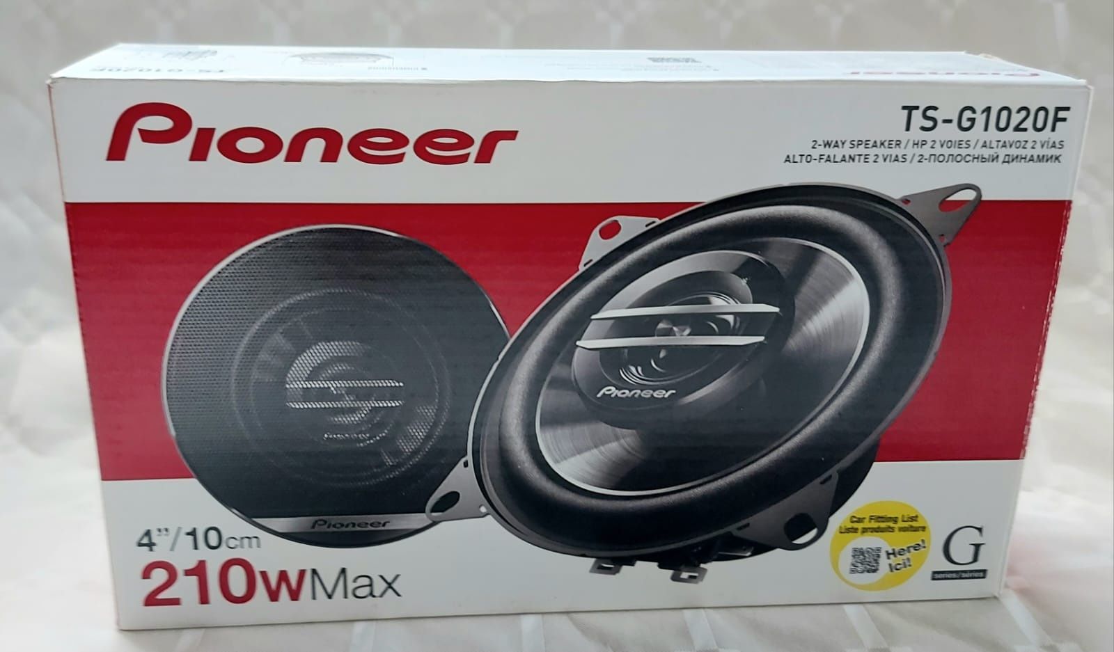 Głośniki Pioneer TSG1020F 4"/10cm 210w max - nowe
