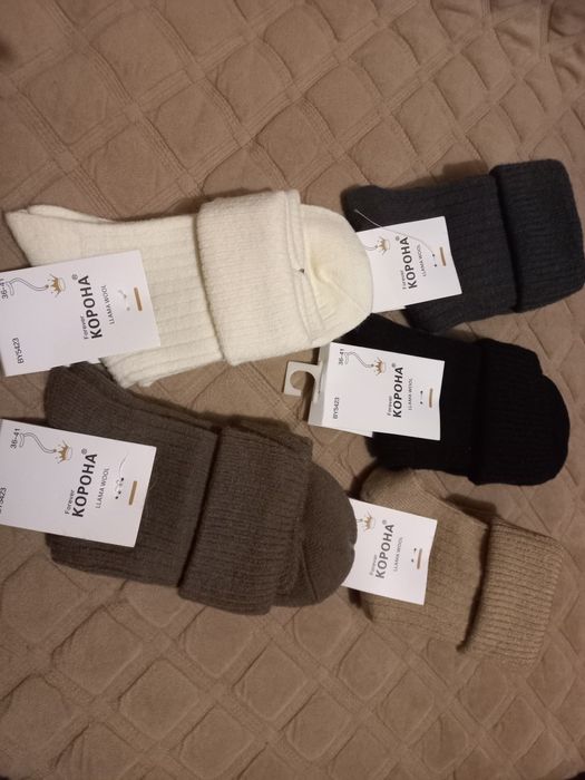 Теплі неймовірно красиві шкарпетки/носки шерсть альпака з заворотом