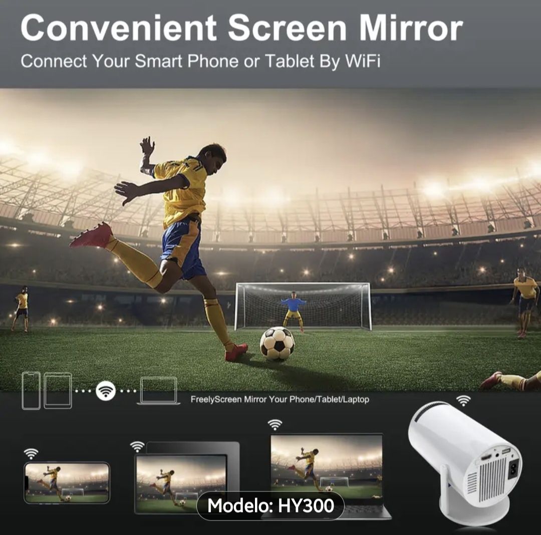 Projector Andriod TV portátil Novo