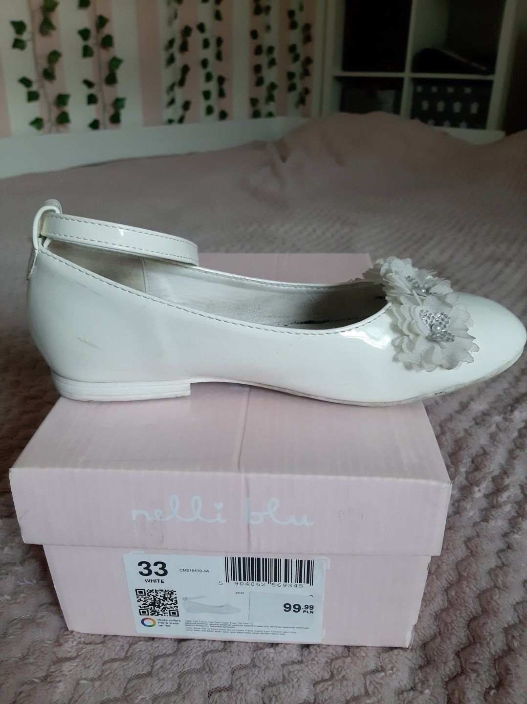 Buty Komunijne Białe Eleganckie CCC