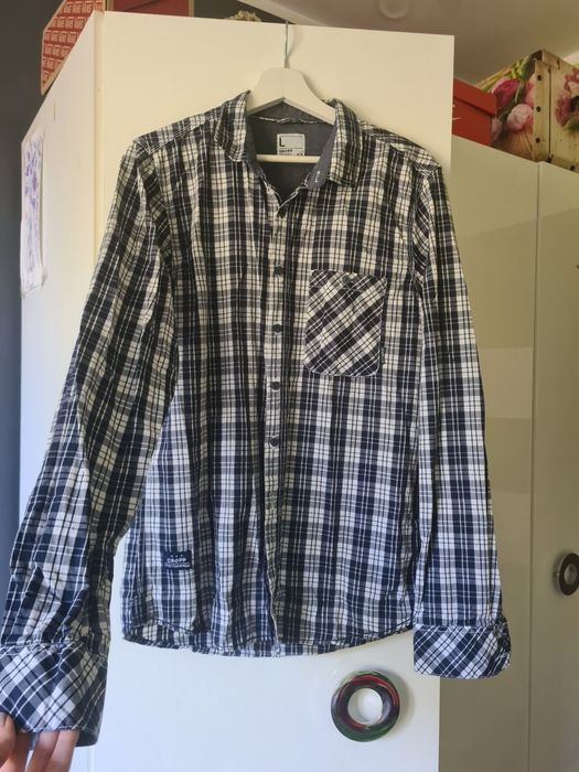 Męska koszula/W kratę/CROPP/ROZ L