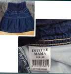 Ciążowa spódnica z delikatnego jeansu Estelle Mama r.42