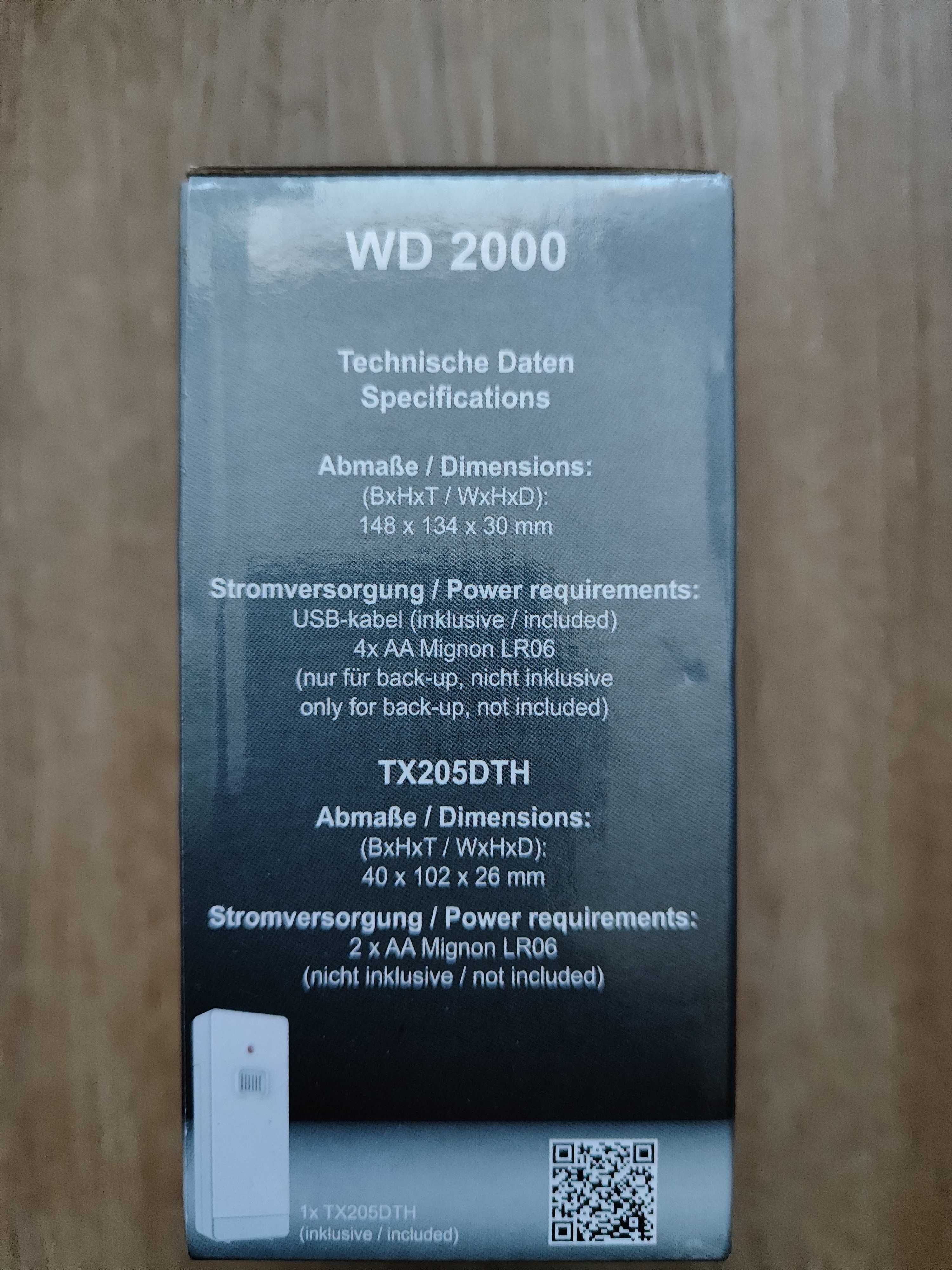 Stacja pogodowa Technoline WD2000 z internetem wifi prognoza 4 dni