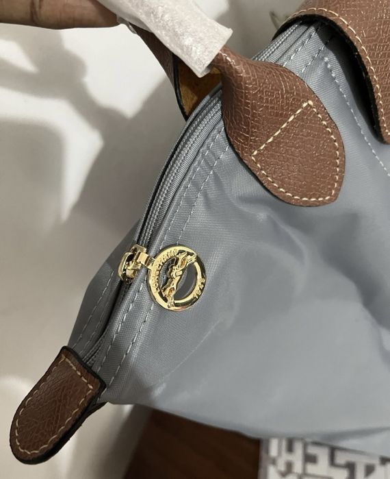 Mala Longchamp Cinzenta L