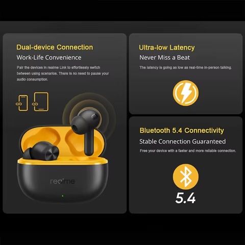 Навушники бездротові Realme Buds T200 Lite - нові, оригінал