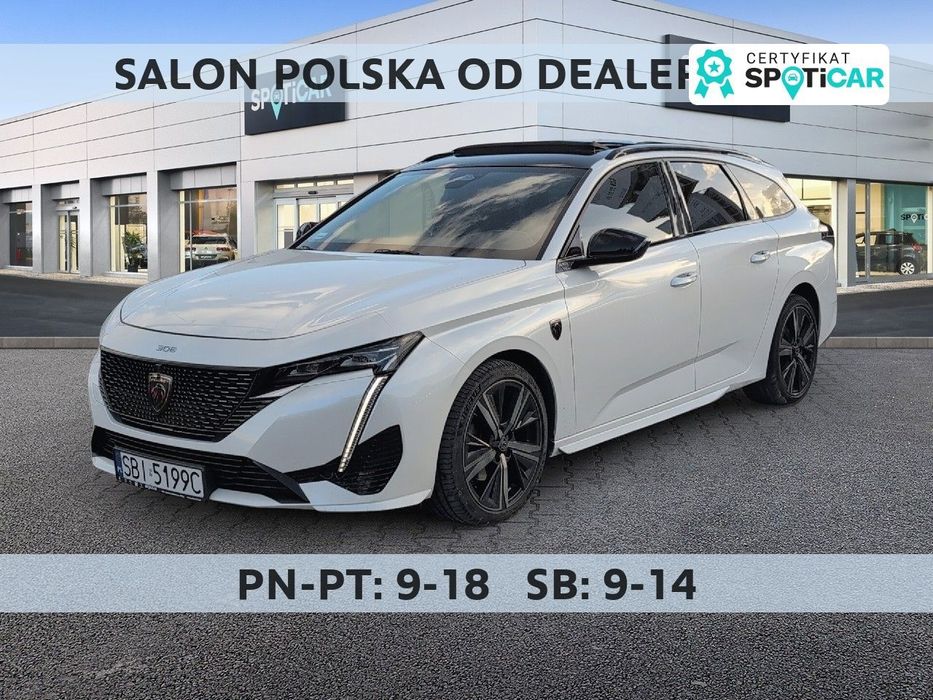 Peugeot 308 1.5 BlueHDi GT Pack S&S EAT8 Najbogatszy Perła FVat SerwisASO PL Gwar