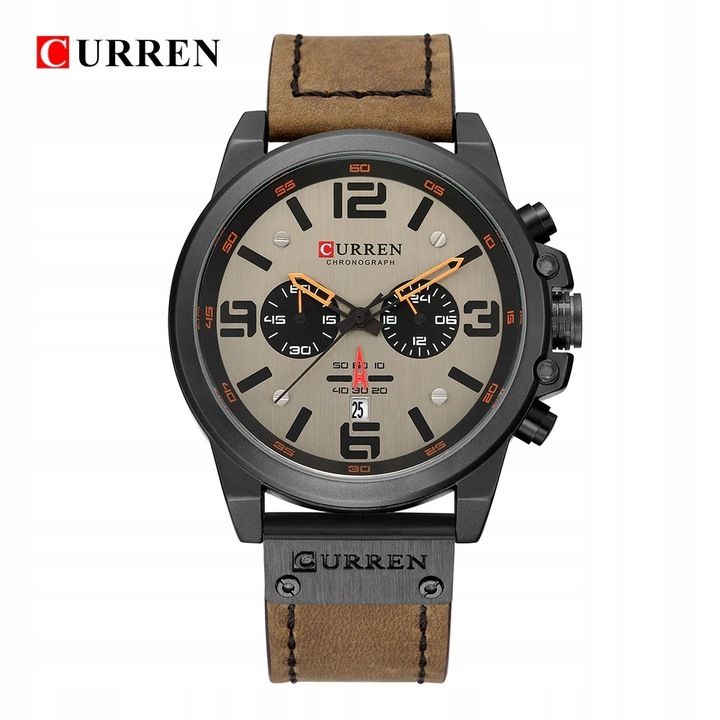 Zegarek Męski Curren Klasyczny Elegancki Chronograf Datownik 6 Kolorów