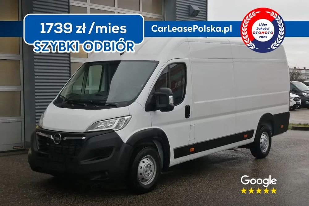 Opel Movano L4H2 Furgon 3,5T Heavy  Movano Furgon L4H2, 3,5T Heavy, 15m3, Wynajem Długoterminowy