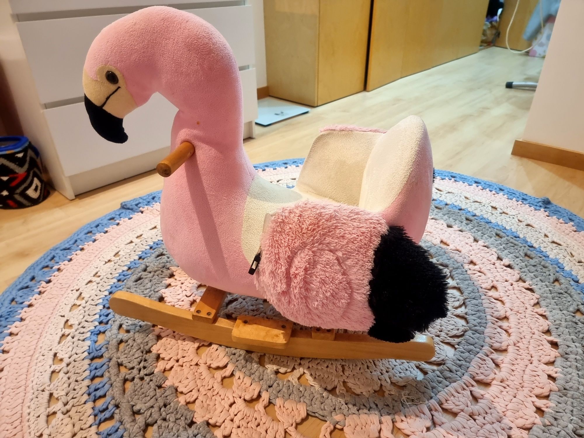 Baloiço de criança flamingo