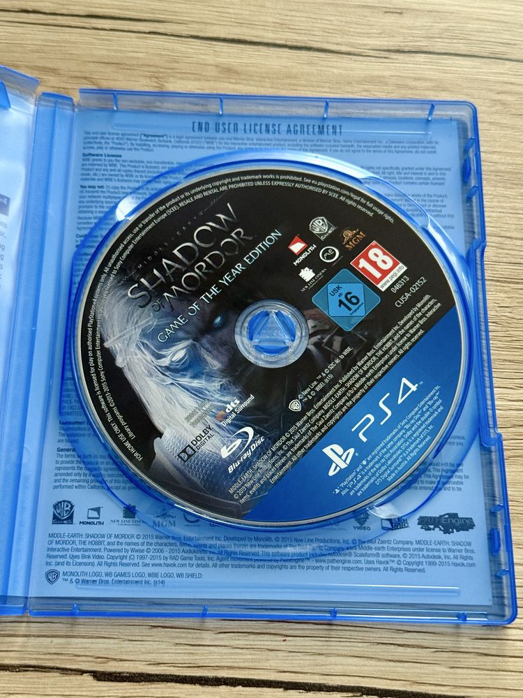 Shadow of Mordor Game of the Year Edition PS4 STAN IDEALNY