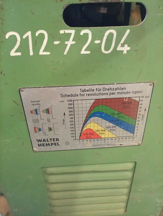 Tokarka do drewna Hempel Walter HH9 automat hydrauliczny