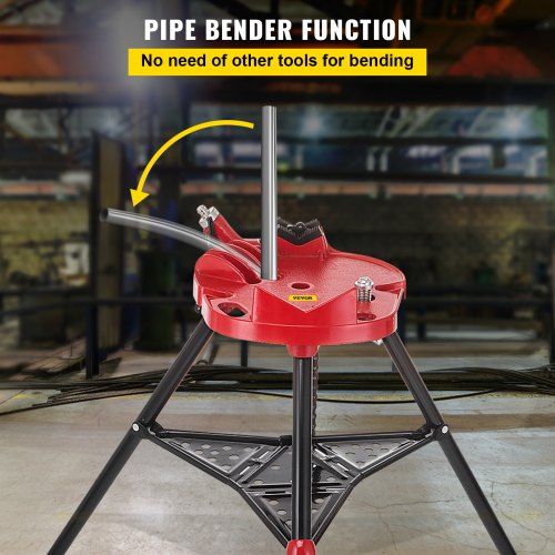 Torno de corrente para tubo de tripé  com suporte para tubo de 1/8-6 "