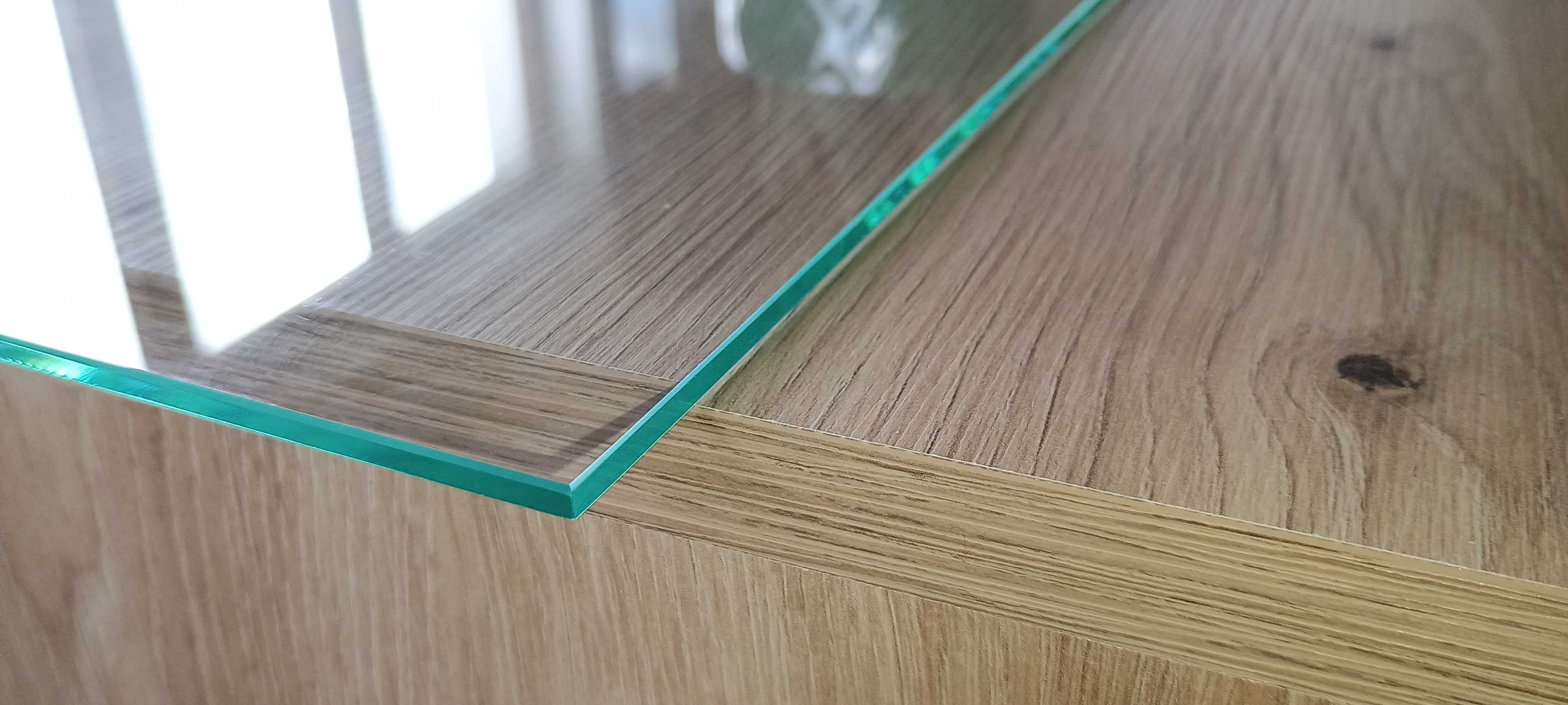 Półki szklane szkło hartowane gr. 4mm wym. 278x359mm witryna szafka