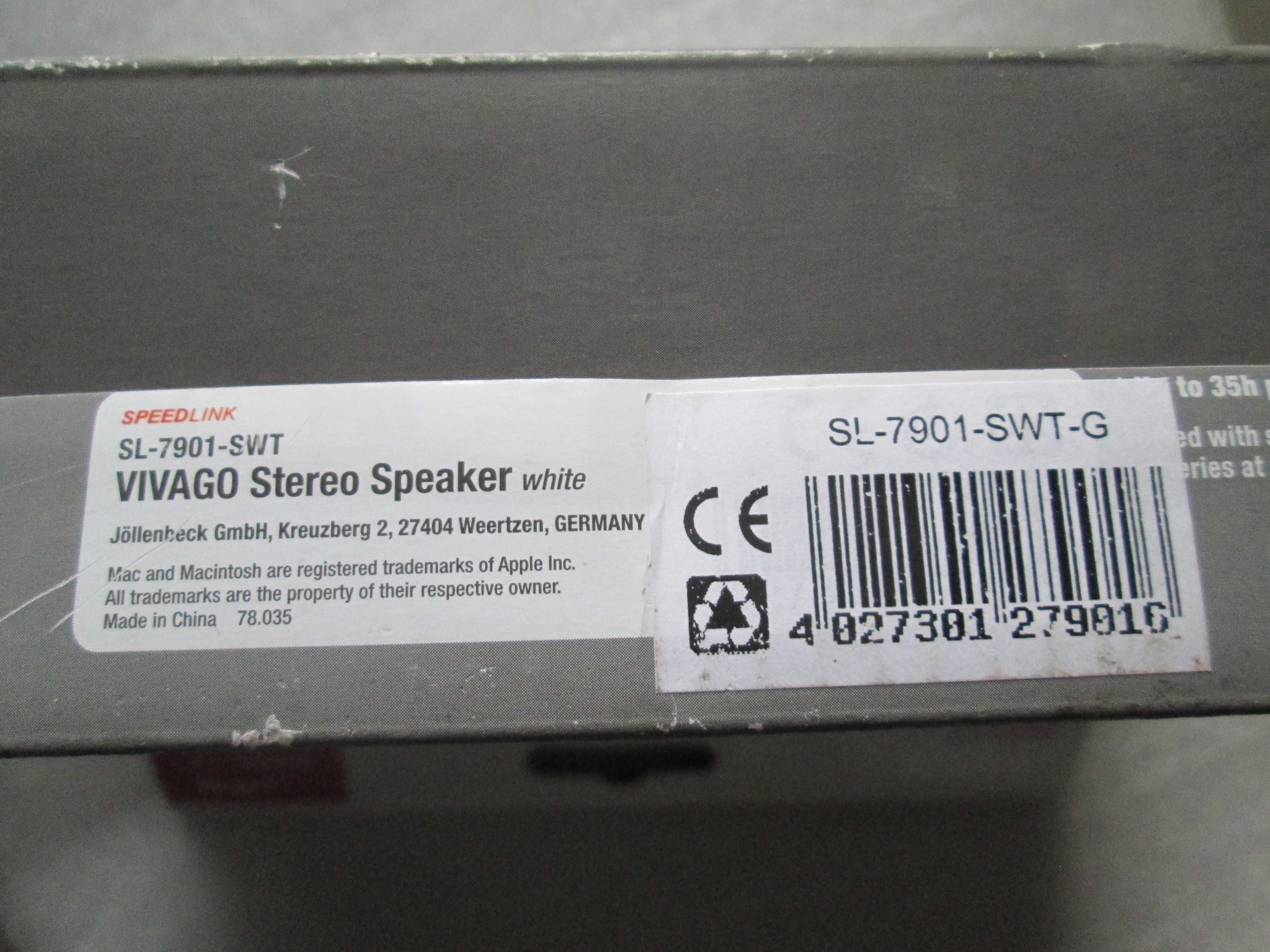 Стереодинаміки SPEEDLINK SL-7901-SWT-G Vivago для ПК, телефону. Нові