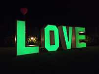 Napis LOVE LED RGB 120CM Wesele