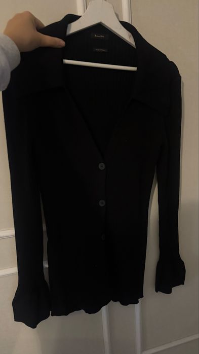 massimo dutti топ чорний