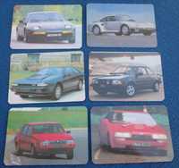 Coleção 11 calendários Carros desportivos 1988