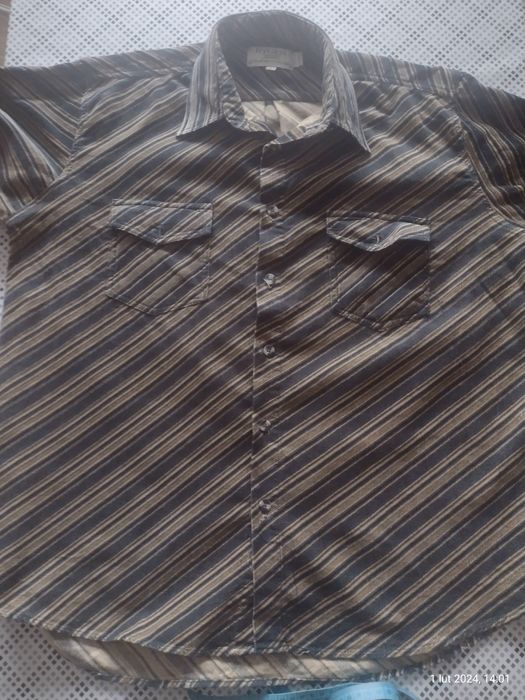 Męska koszula sztruksowa, rozm L