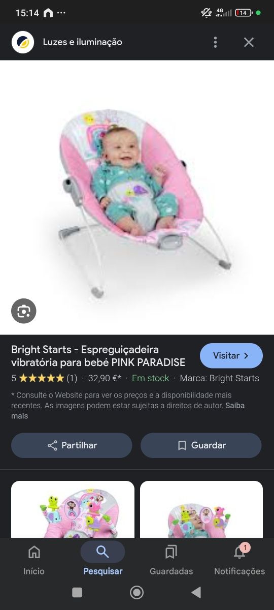 Espreguiçadeira bebe