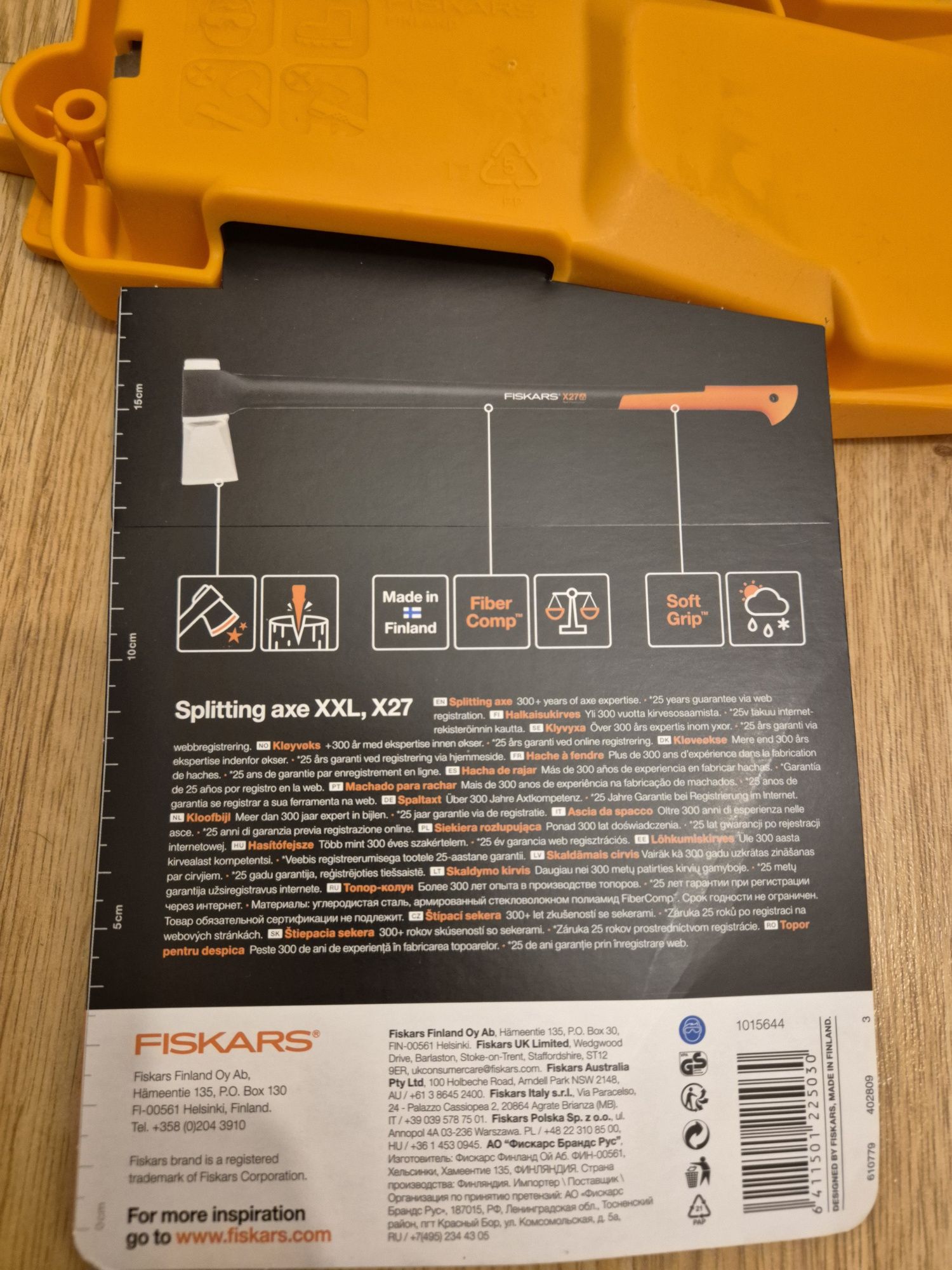Siekiera topór FISKARS X27 większą niż X36 Nowa