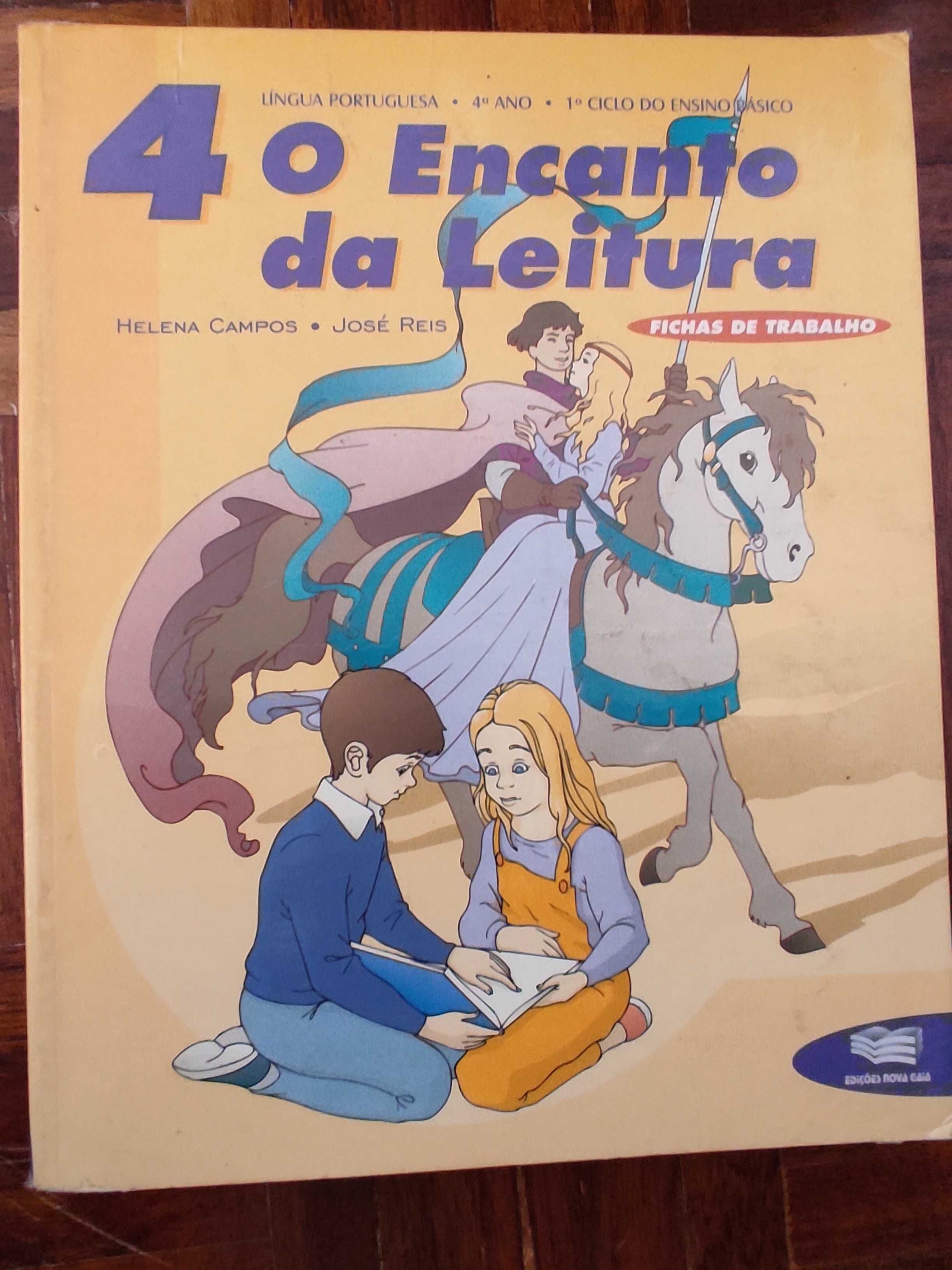 Livros escolares de diferentes anos de ensino e disciplinas