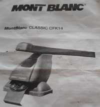 Mont Blanc CFK14 belki dachowe z łapami uchwytami do VW Golf V
