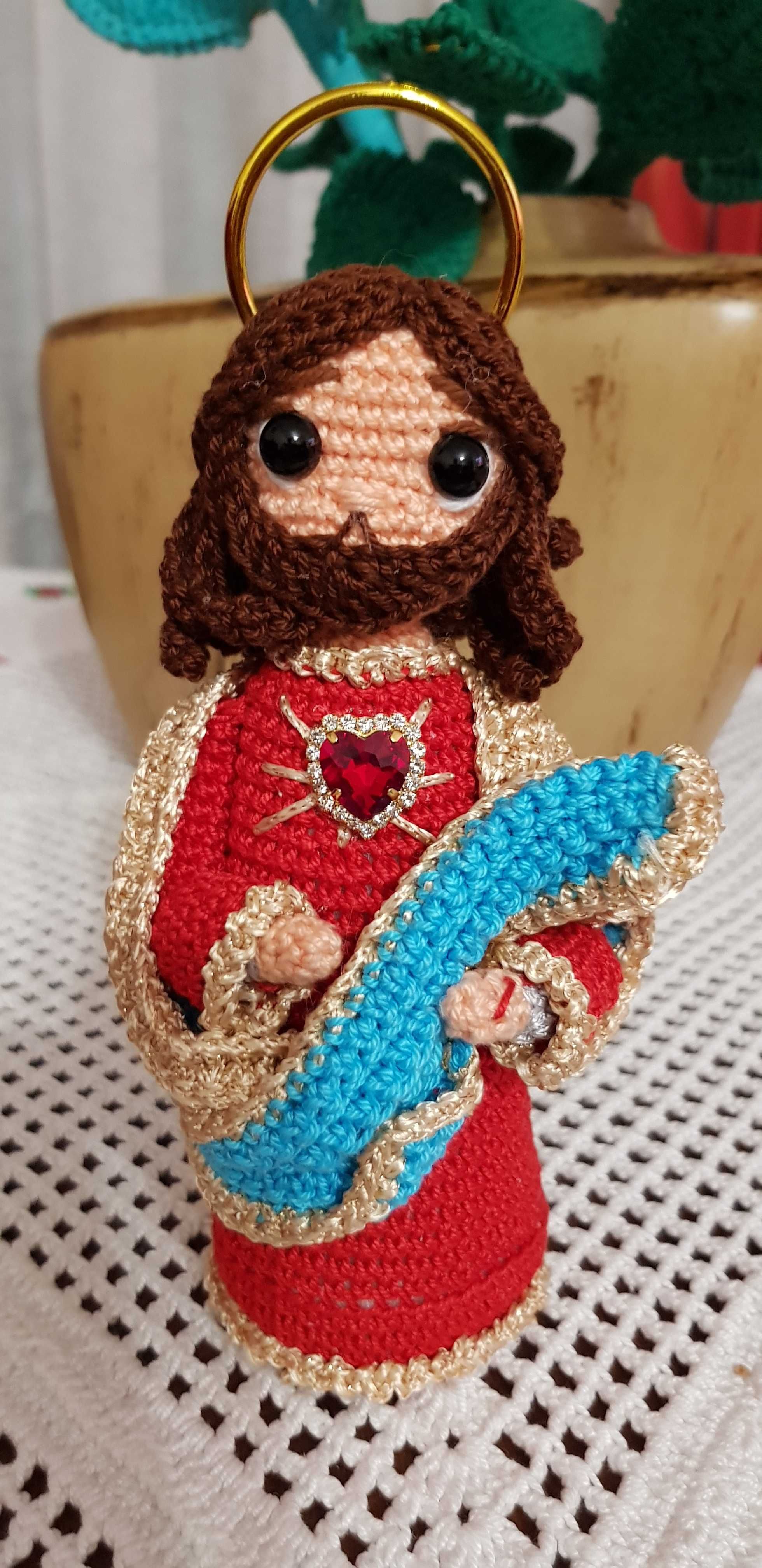 Amigurumi Sagrado Coração de Jesus