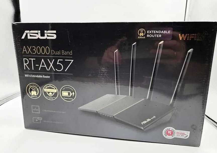 Router ASUS RT-AX57 3000Mb/s a/b/g/n/ac/ax Wi-Fi 6 NÓWKA|Plus Lombard