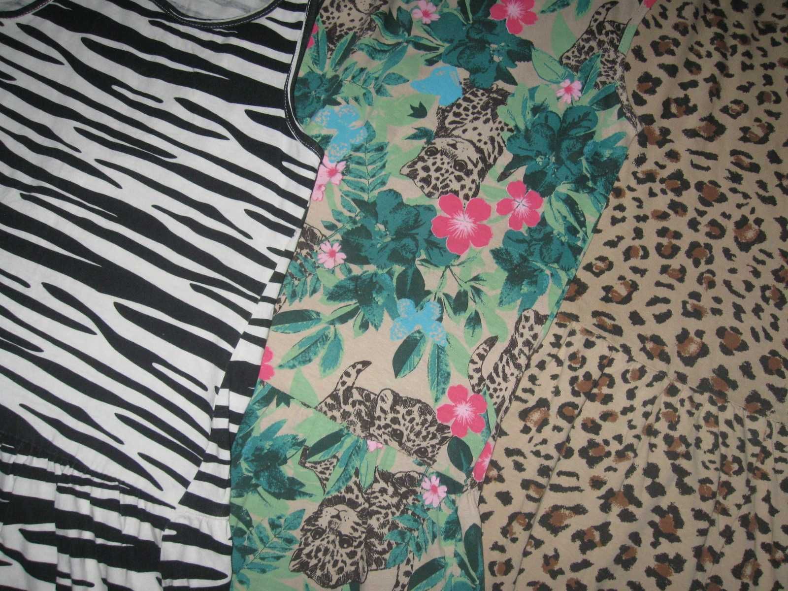 H&m 3 pak sukienki panterke,ZEBRE roz 110/116 śliczne JEDYNE!!!