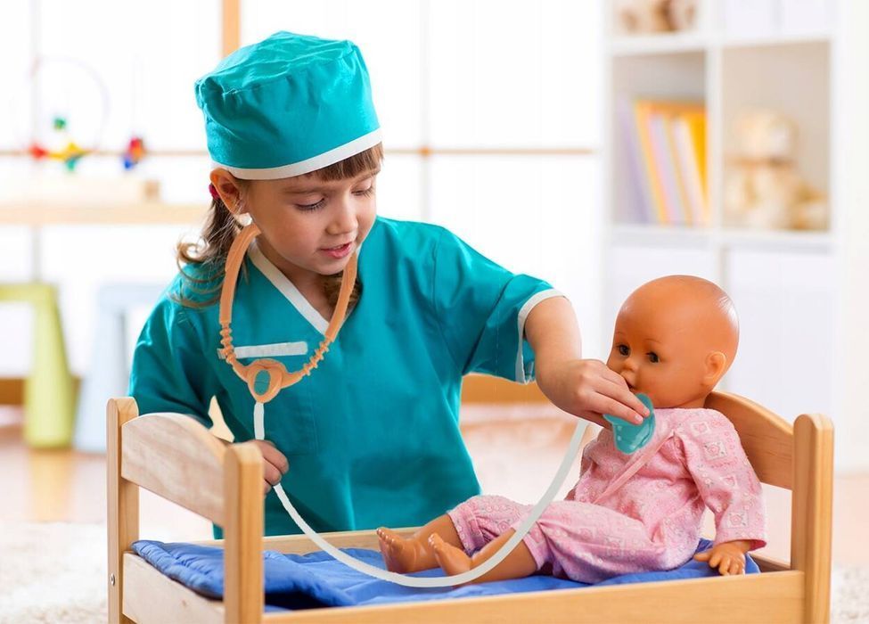 Zestaw Małego Lekarza Mały Doktor Wózek Lekarski 29 Elementów Rentgen