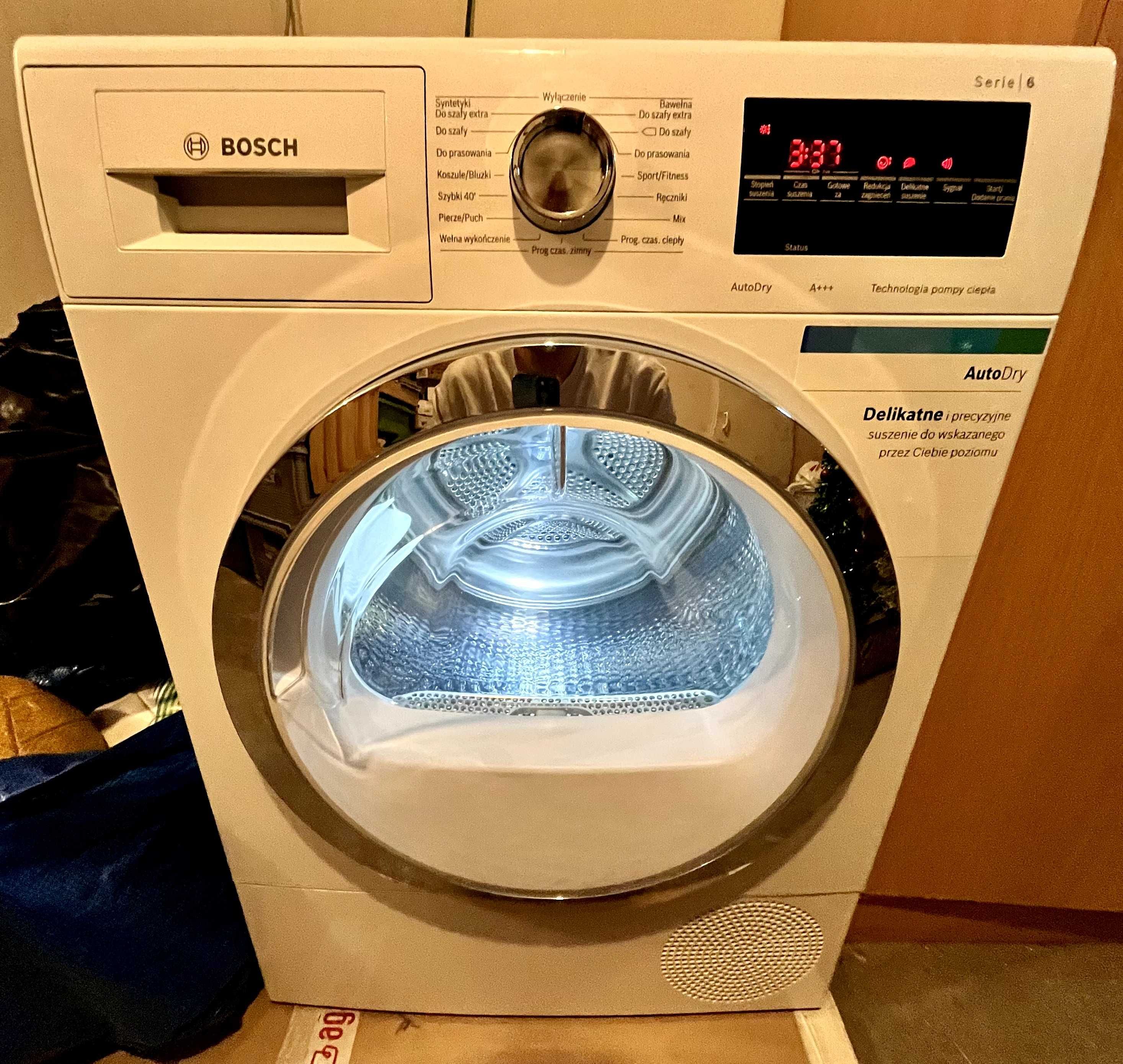 suszarka automatyczna Bosch Seria 6 z pompą ciepła WTR87TW0PL