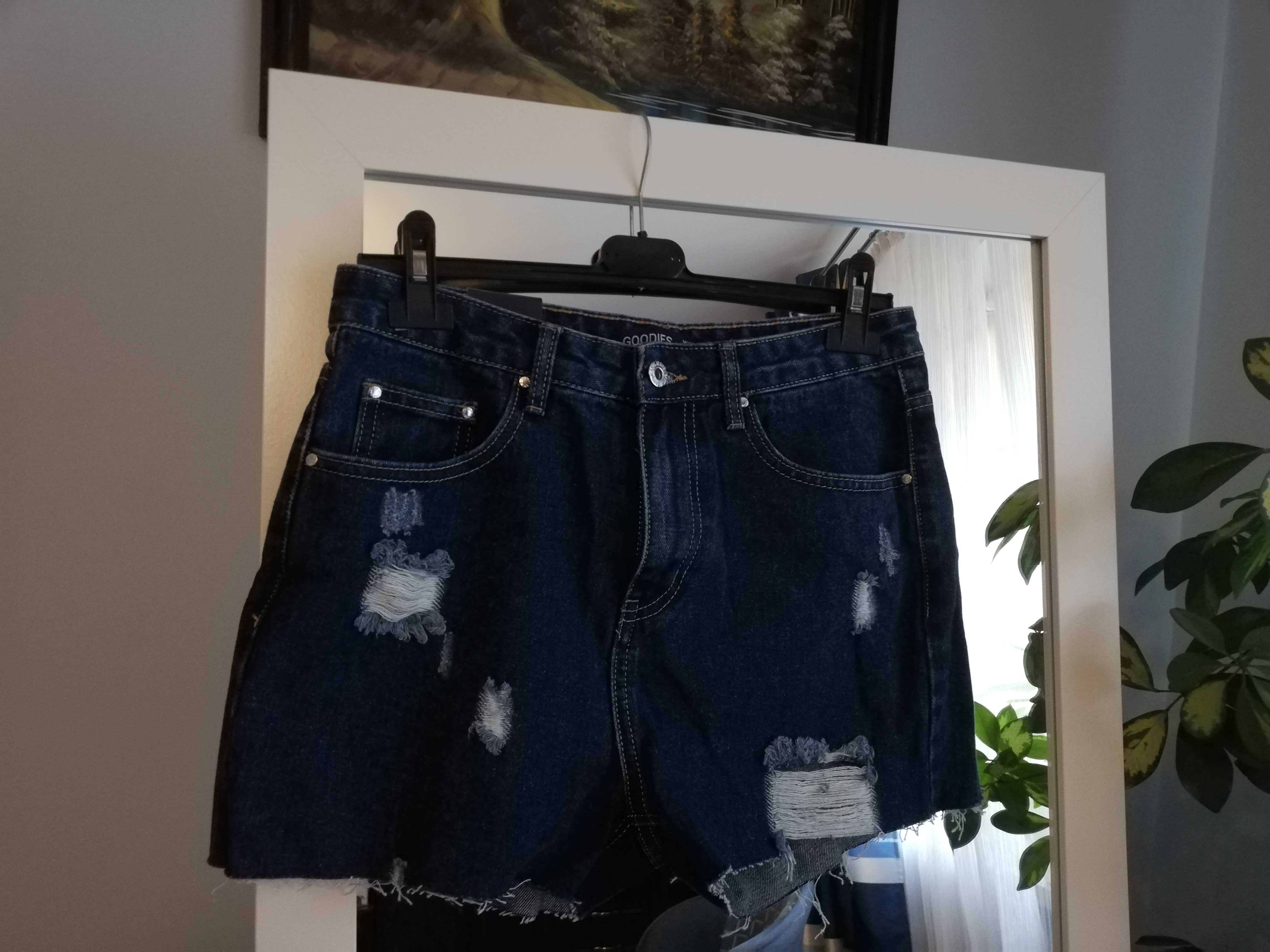 Nowe szorty jeansowe z metką
