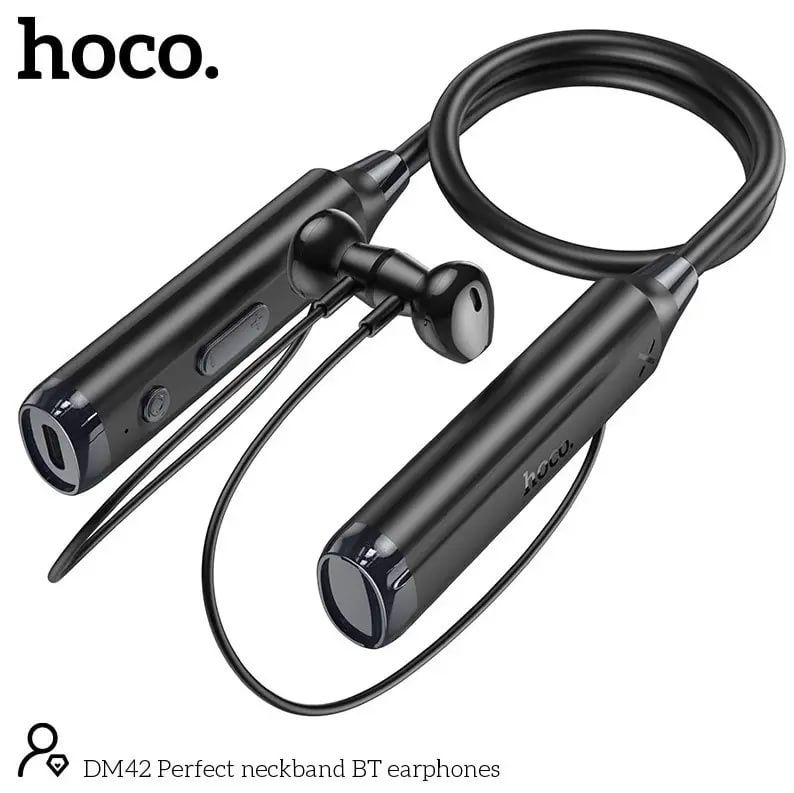 Bluetooth Наушники Sport 120 часов  Hoco DM42 LED экран +  Micro-SD