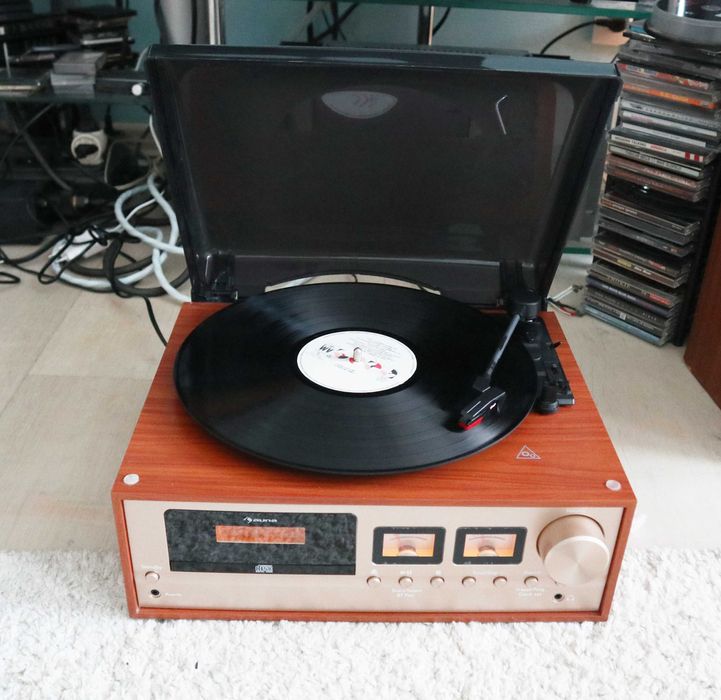 Ретро проигрыватель виниловых пластинок Auna Sarah Ann Bluetooth USB