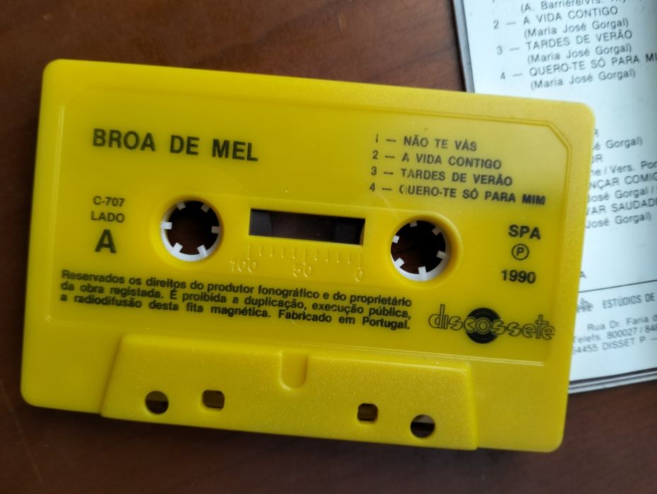 Antiga cassete Broa de Mel