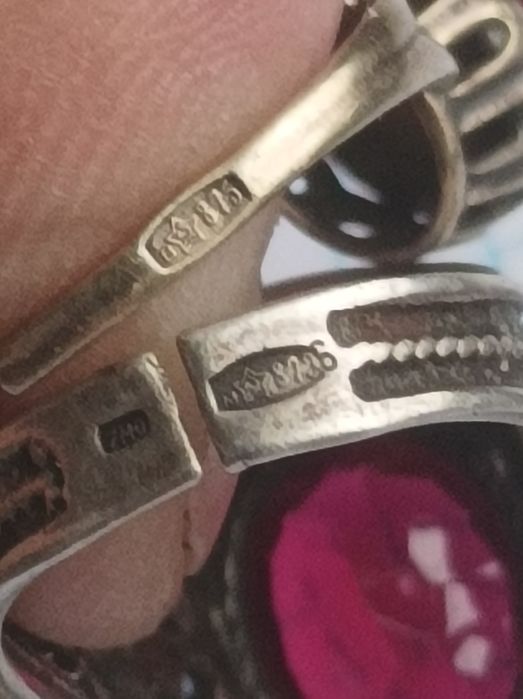 Серебряные кольца СССР.875.