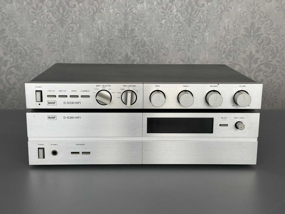 Zestaw BASF HiFi Przedwzmacniacz D-6330 Końcówka Mocy D-6390 Unikat
