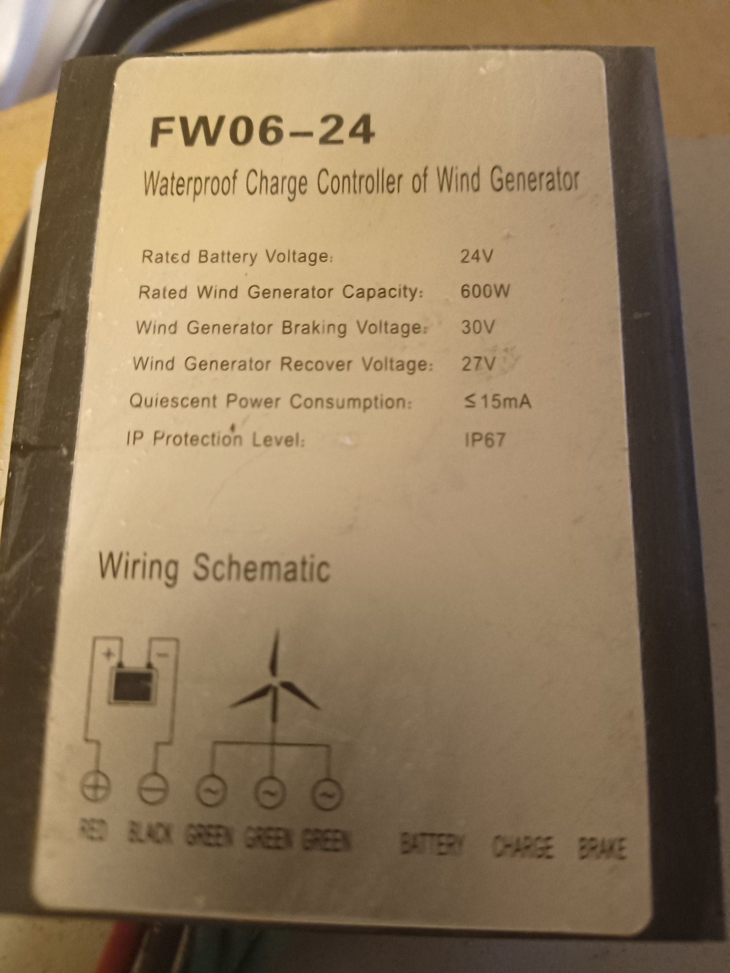 Elektrownia wiatrowa 500W 24V