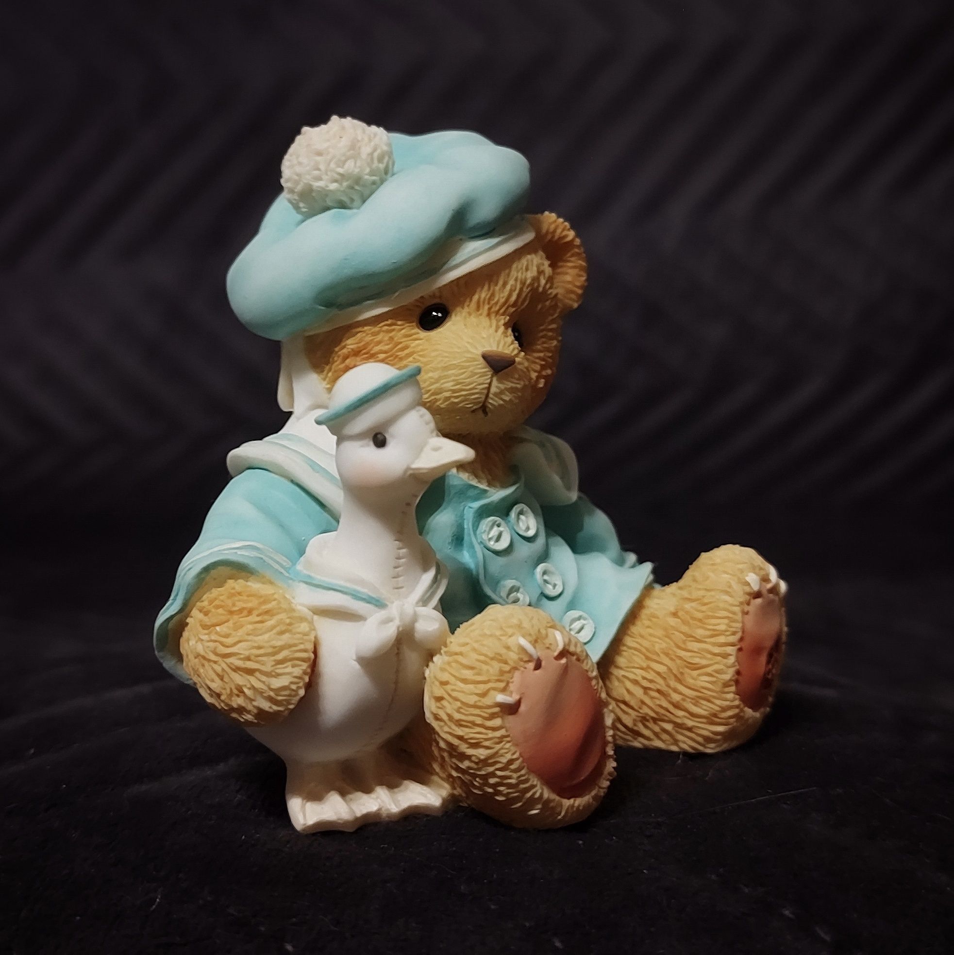 Piękna, ręcznie malowana figurka Miś / Cherished Teddies 1998 / Cole